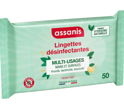 Lingettes désinfectantes multi-usages Assanis